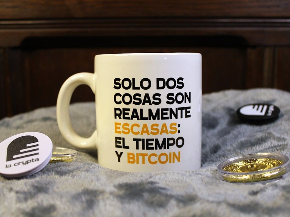 Taza la crypta Tiempo Bitcoin
